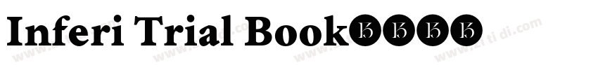 Inferi Trial Book字体转换